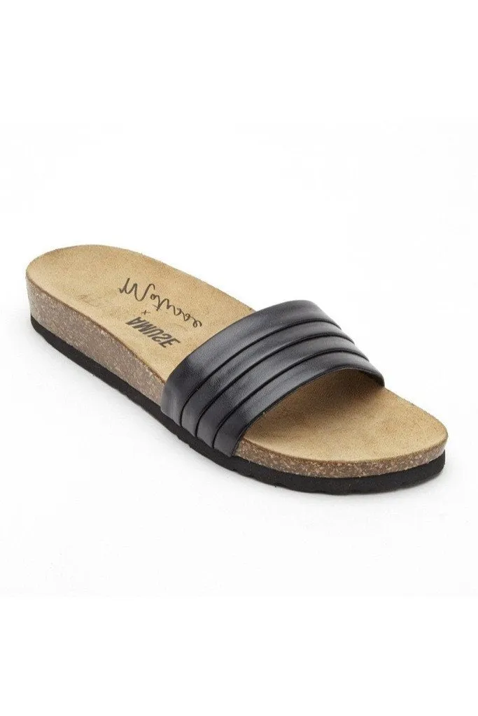Black Santos Slides