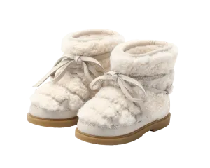 Cassia Boots | Off White Curly Sheep Wool