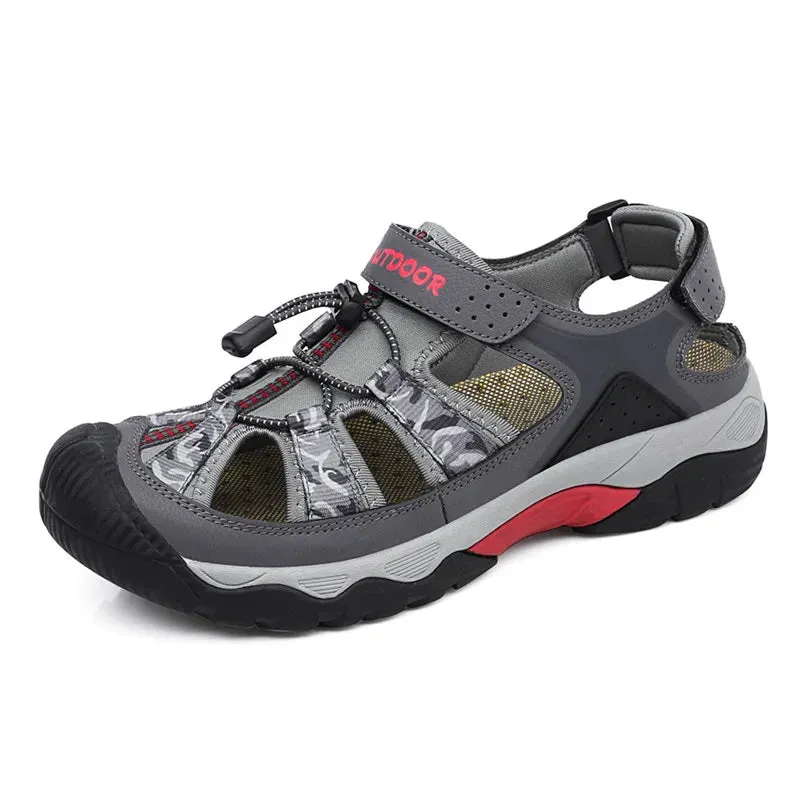 Classic  Men Sandals Fashion Large Size Beach Sandals  Breathable Casual  Outdoor Non-slip