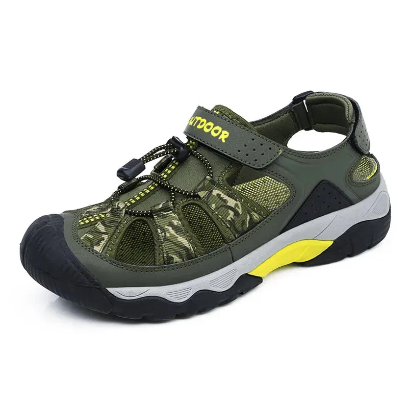 Classic  Men Sandals Fashion Large Size Beach Sandals  Breathable Casual  Outdoor Non-slip