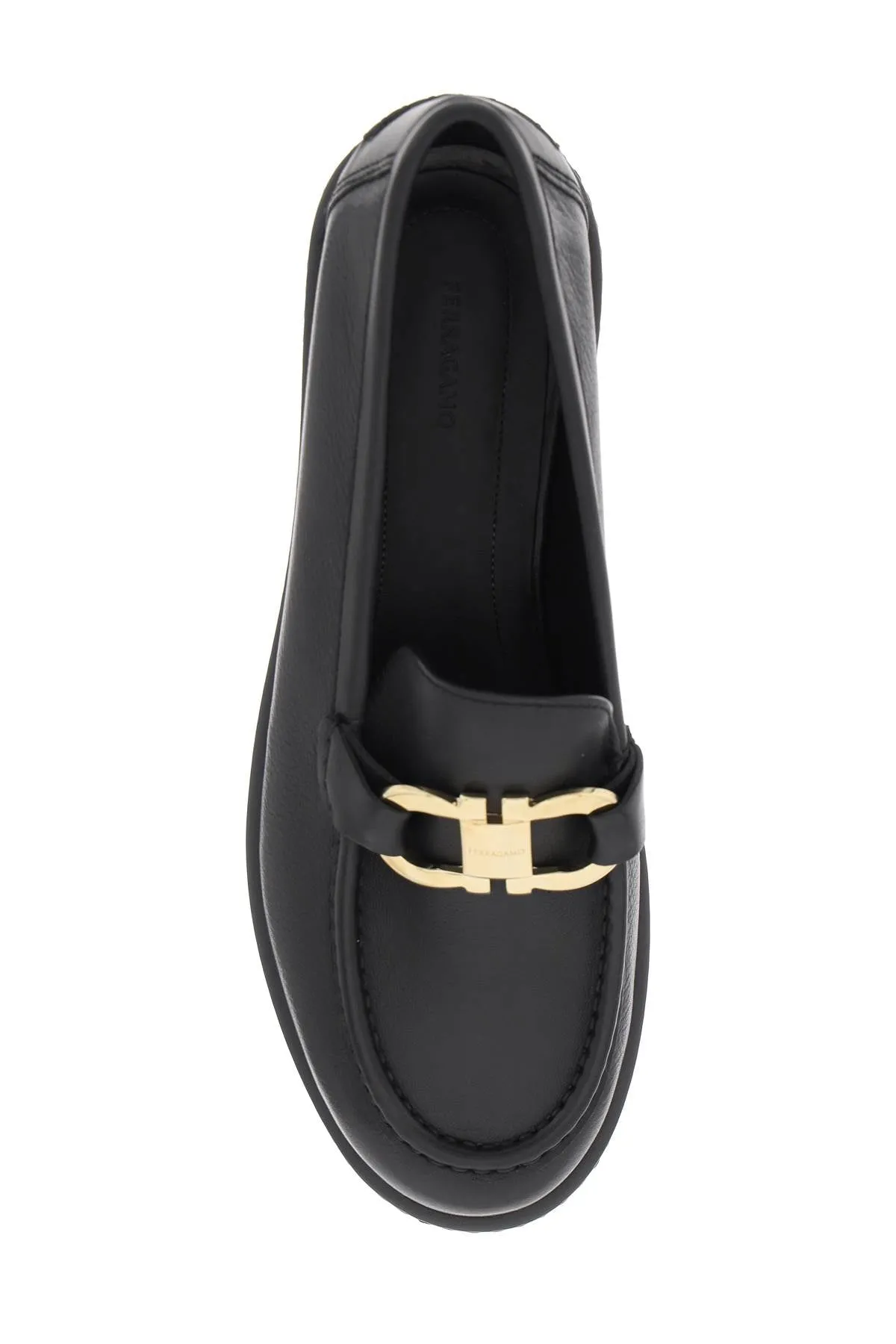Ferragamo Gancini Buckle Loafers
