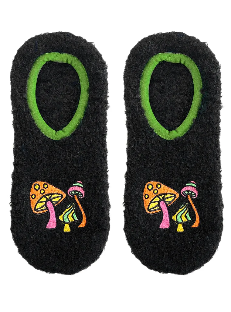 Fuzzy Mushroom Slipper Socks