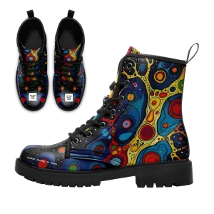 Personalized Mandala Winter Boots, Custom Cozy Artistic Boots, Stylish Warm Winter Unisex Boots