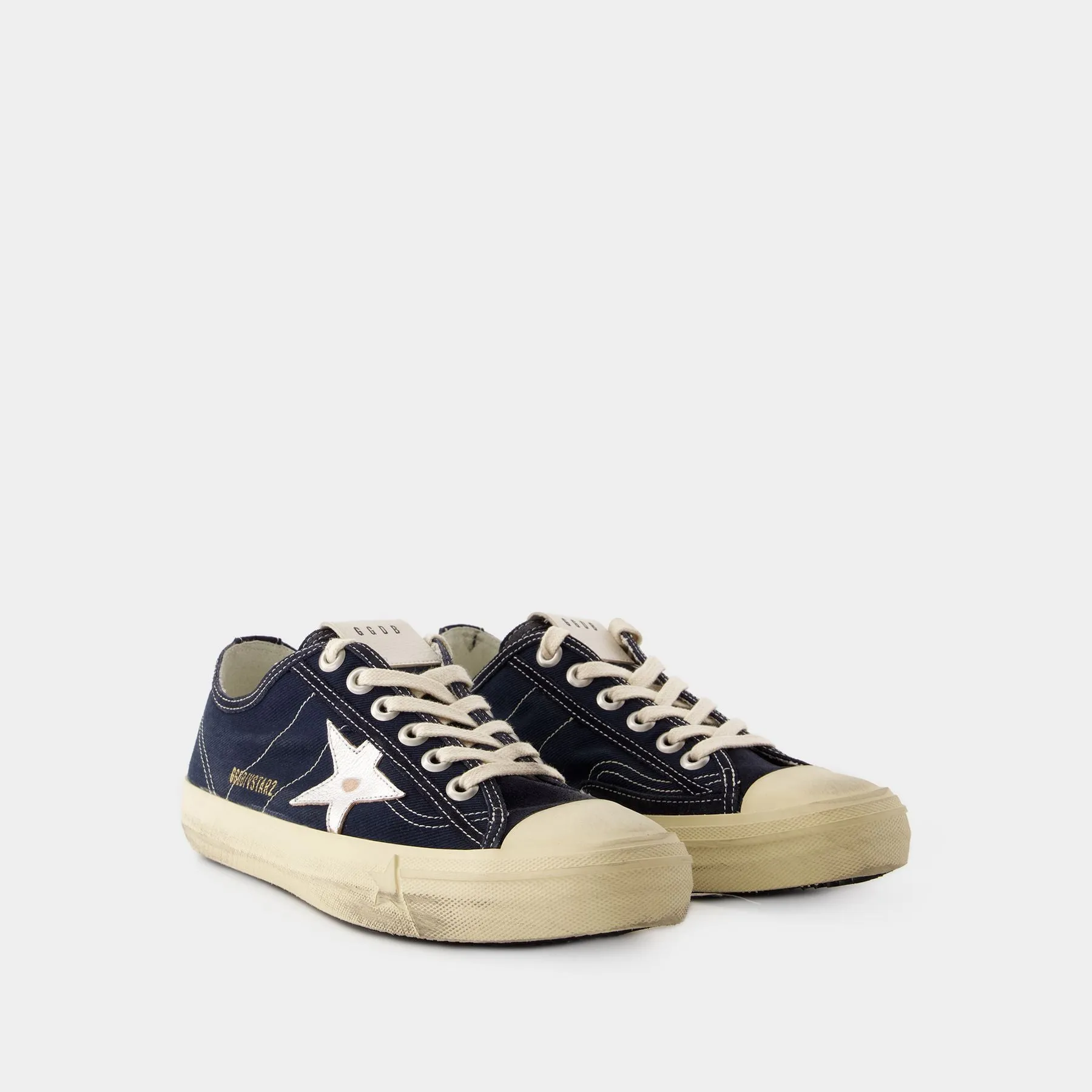 Sneakers V-Star 2 - Golden Goose - Cuir - Bleu