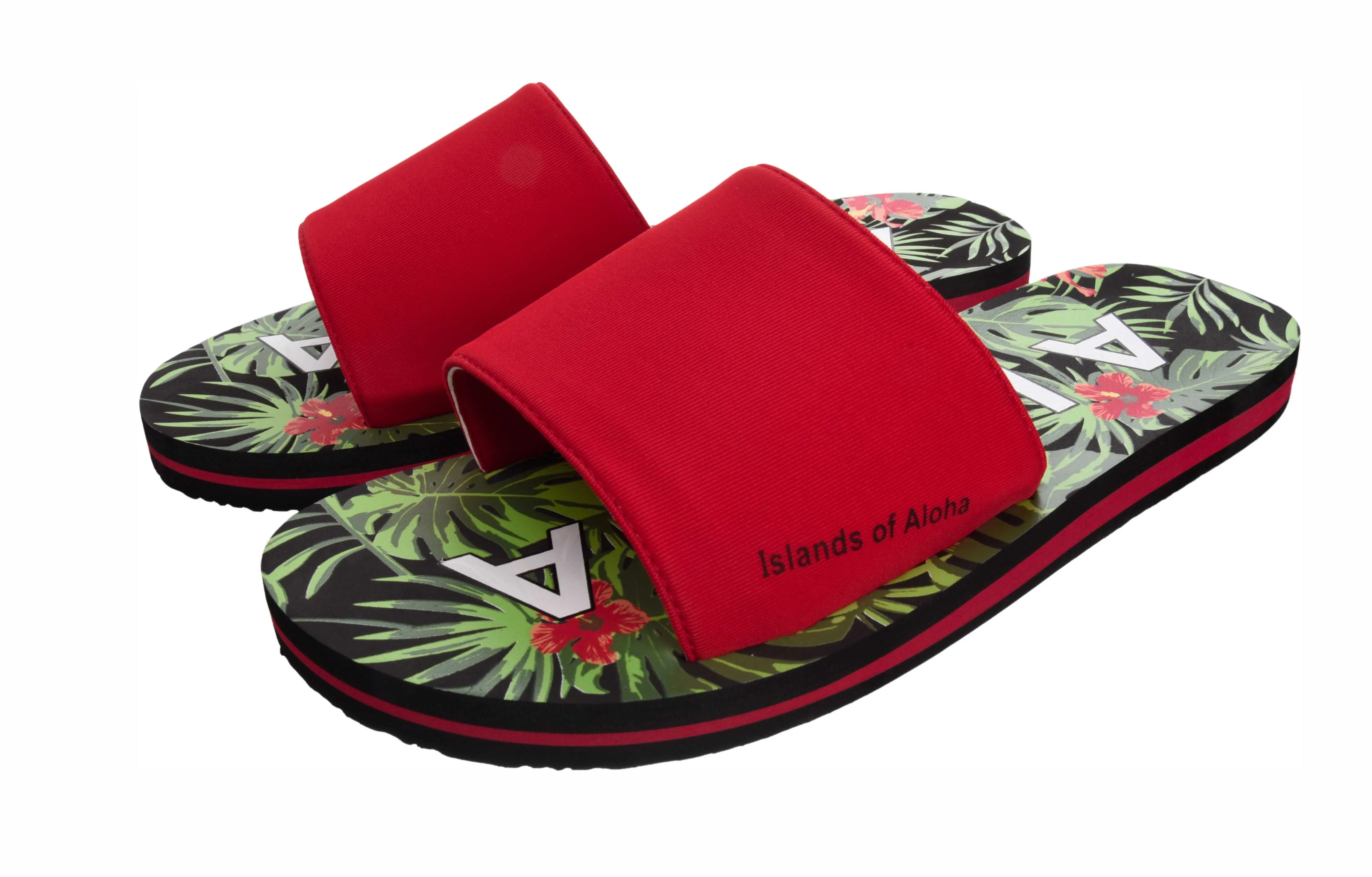 Ultimate Comfort. Red Aloha Slides (Limited Stock)