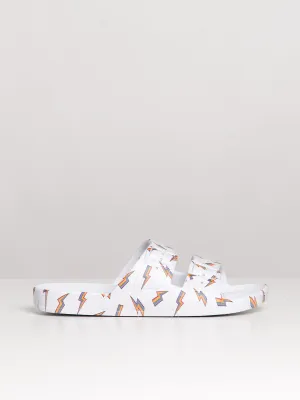 WOMENS FREEDOM MOSES FREEDOM BOLT WHITE SANDAL - CLEARANCE